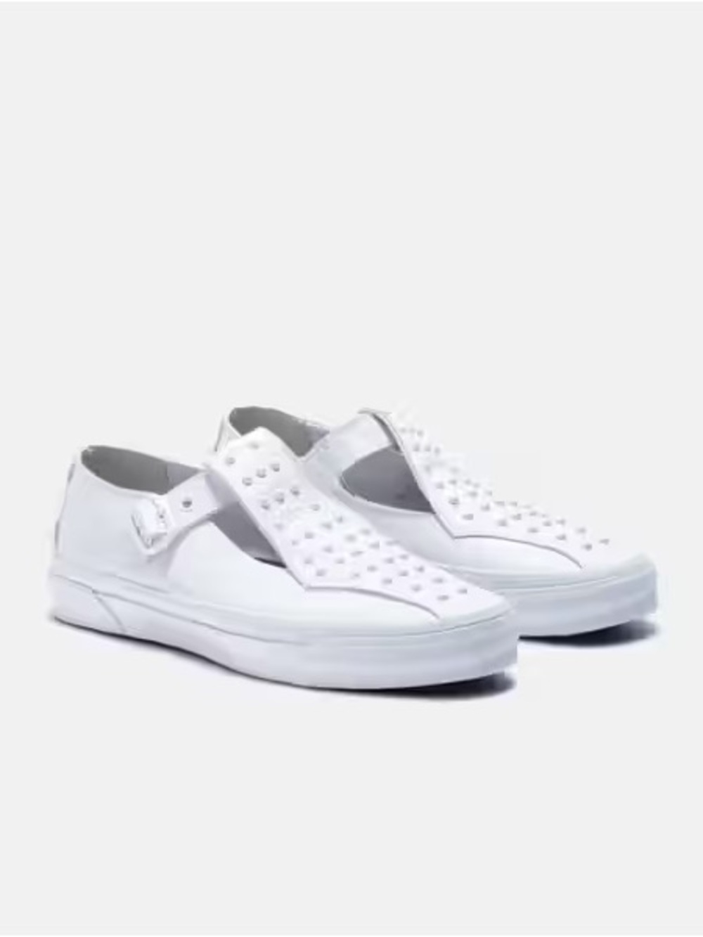 Vans Premium Mary Jane Pearlized White Studded Leather Men’s 12 RARE Women 13.5